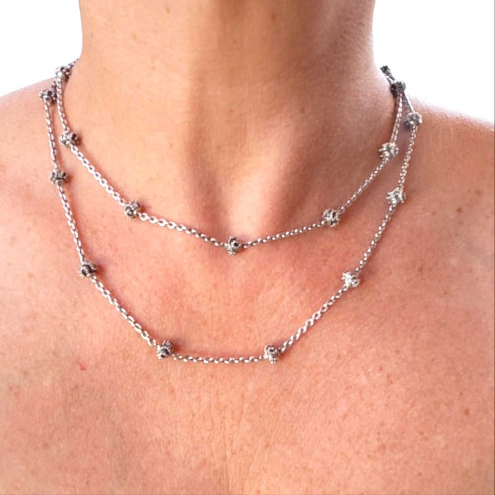 Vintage NWT Lois Hill Double Strand Necklace